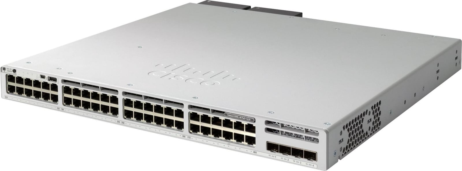 Cisco C9300L-48PF-4X-E Beheerde L2/L3 Gigabit Ethernet Switch voor Rackmontage