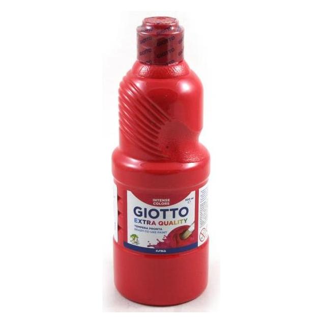 Giotto Fila 5328 - 08 - Barattolo Tempera 500 ml, Colore: Rosso, 1 Pezzo (500 ml) (F532808)