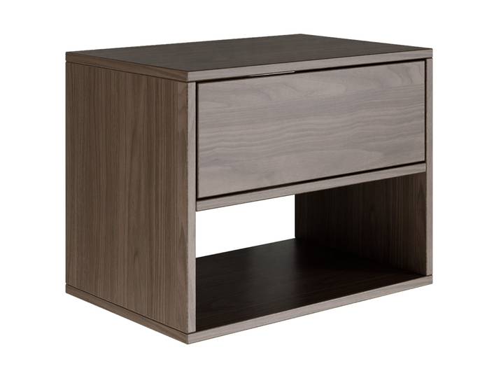 Hängender Nachttisch Framme mit Schublade und Fach, 50 cm,
