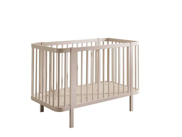 PREISBRECHER Babybett PEPPINI, in Kaschmir, Nadelholz massiv - 74x84x145cm (BxHxT)