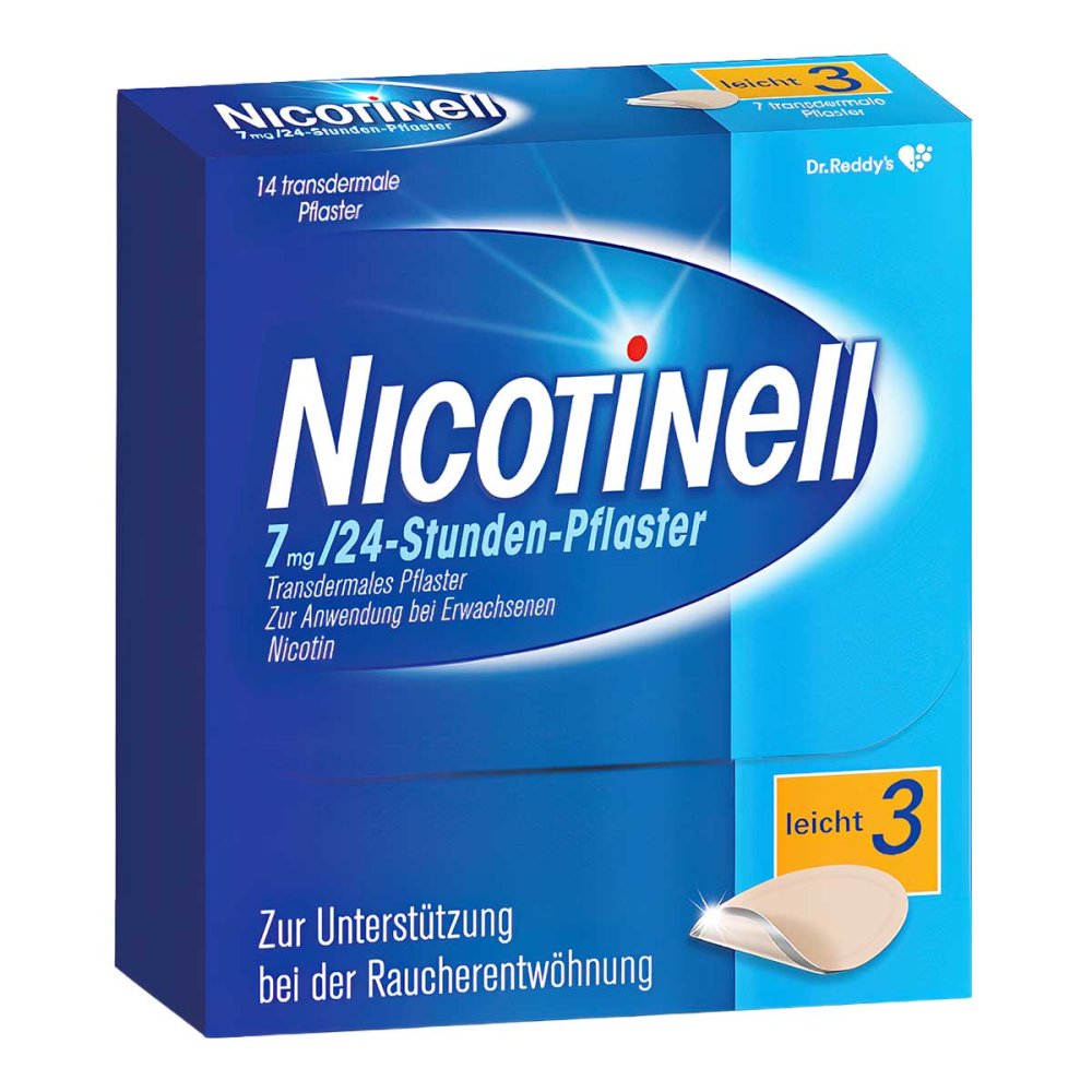Cooper Consumer Health Deutschland GmbH Nicotinell 7mg/24-Stunden-Nikotinpflaster, Leicht (3) 03764519