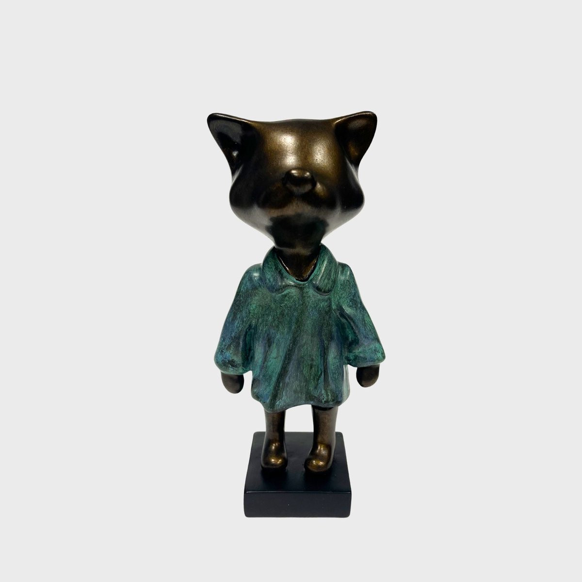 Jacky Zegers Beeld Kat Lizzy Vrolijke Kunst JZ34 Hoogte: 22 cm
