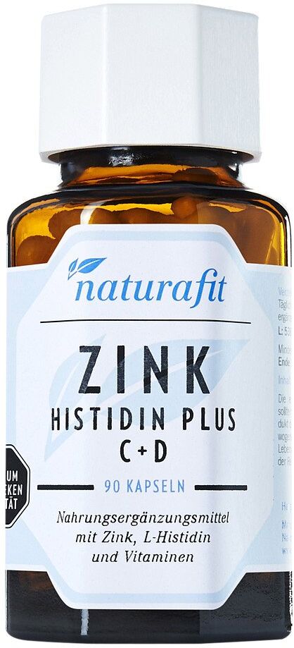 Naturafit Zink Histidin plus C+d Kapseln 90stk