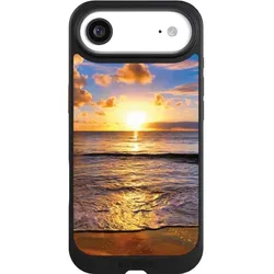 Nivocase Hülle für Apple iPhone Air Handyhülle NIVOcore Case Schwarz Meer Sonnenuntergang Strand (Apple iPhone Air), Smartphone Hülle, Schwarz