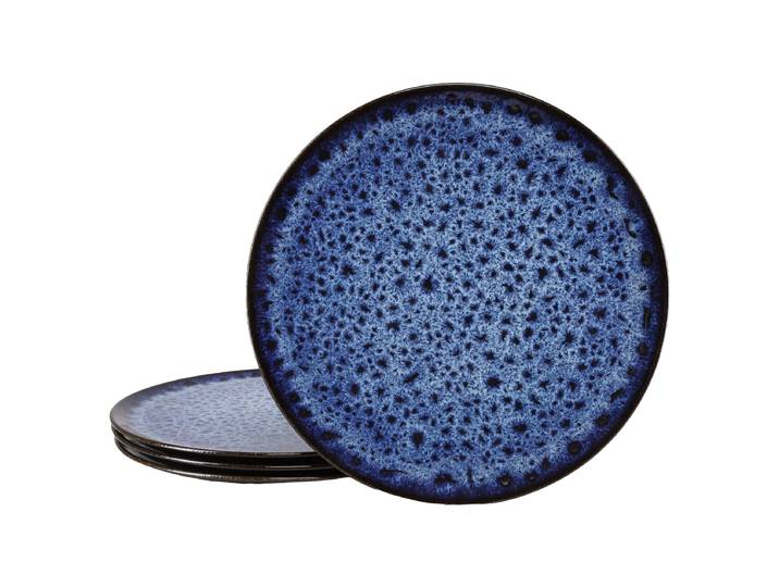 Assiette à pizza Allegra 4 pièces Ø 33cm Bleu/Bleu