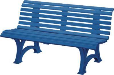 Parkbank, 3-Sitzer, L 1500 mm, blau