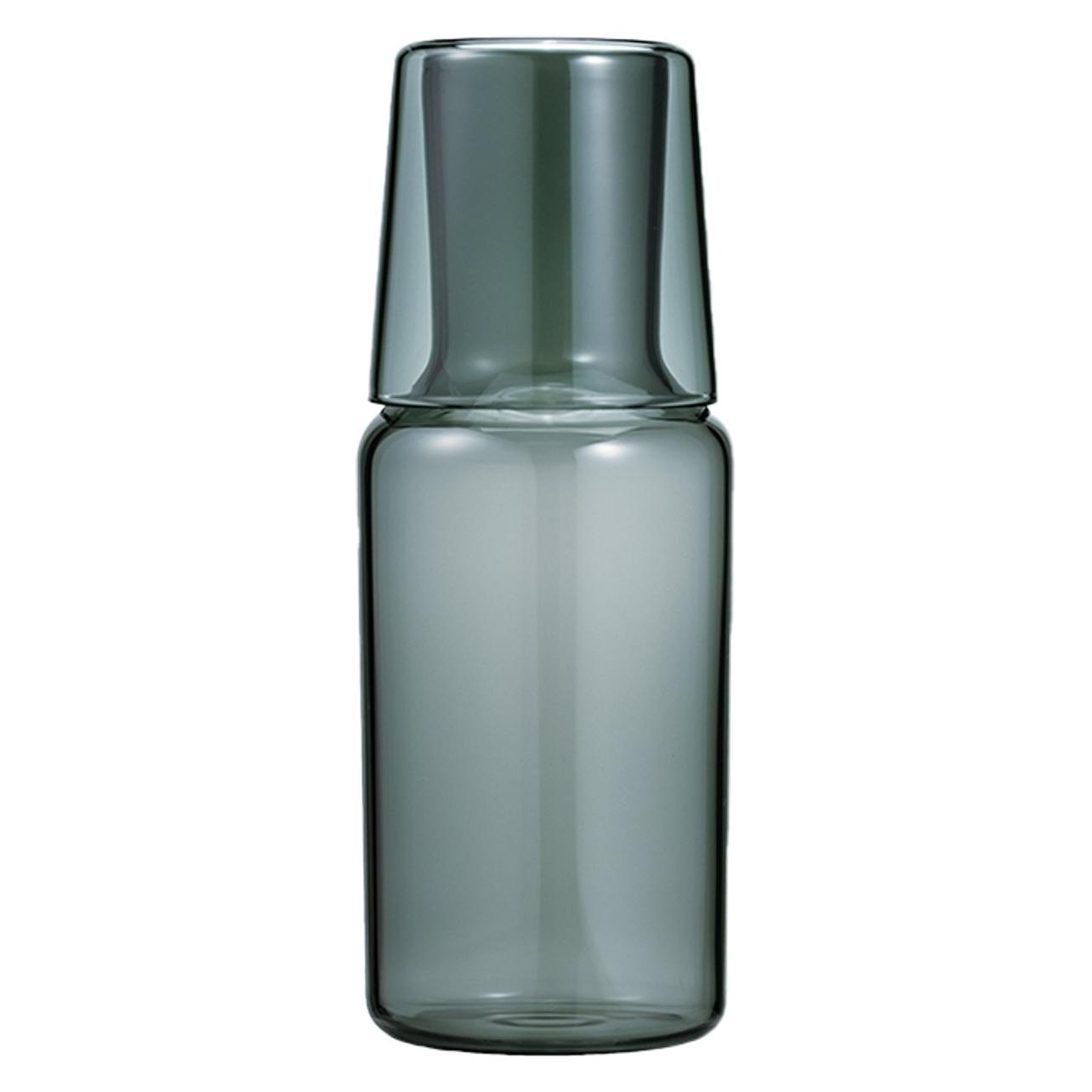 Hario Colors Night Karaffe - 600ml Karaffe mit 280ml Glas, grau (0.60 l) (HCNC-600-GR)