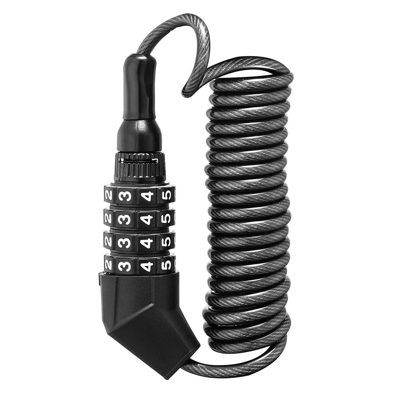 Rockbros Zapięcie rowerowe T530 blokada kasku - czarne (152 cm) (5907769390067)