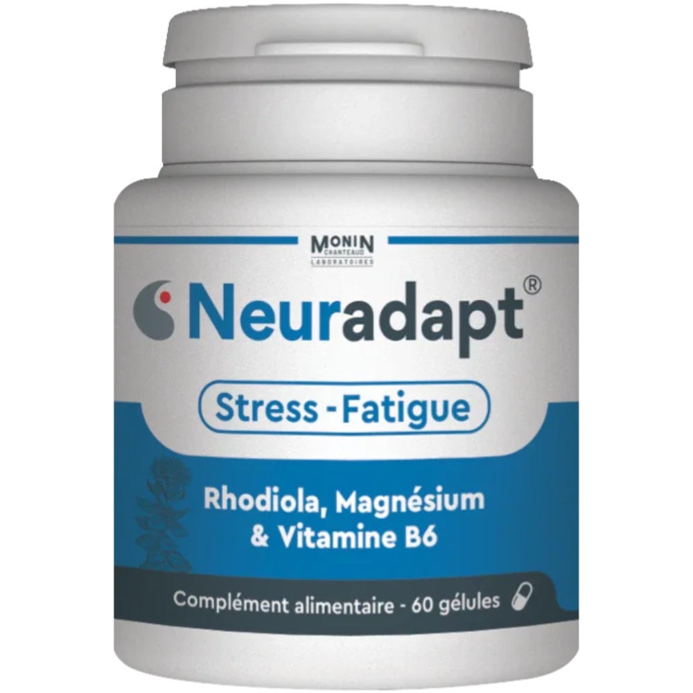 Monin Chanteaud Laboratoires Neuradapt Stress and Fatigue Food Supplement 60&nbsp;caps.