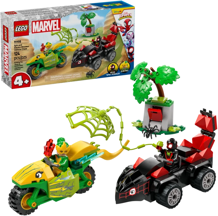 LEGO Marvel Spideys Team auf Rettungsmission im Dino-Truck 11198 Actionspaß mit Spin und Electro in