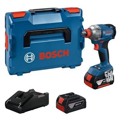 Akku-Drehschlagschrauber BOSCH PROFESSIONAL "»GDX 18V-285«", transparent, Schrauber, Inkl. 2x Akku GBA 18V 4,0Ah
