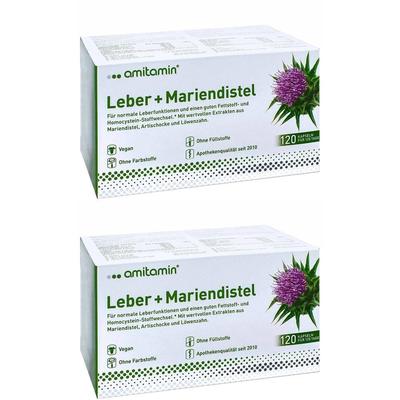 Amitamin Mariendistel+Leber Kapseln 2x 2x120 St