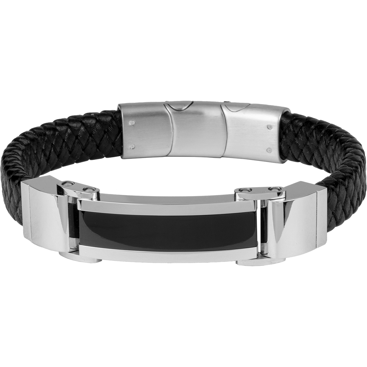 Jacques Lemans Lederarmband mit Ceramic