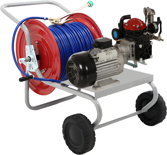 AgriEuro TOP-LINE Kit elektrische Spritzmotorpumpe mit Wagen  Annovi Reverberi AR 30 EM