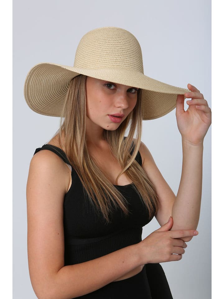Lucky Bees Sonnenhut in Beige - onesize