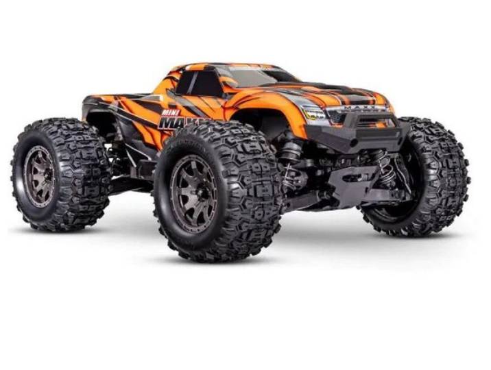 Traxxas Spielzeug-Auto Traxxas Mini Maxx BL 2S HD 4WD Monstertruck RTR, Orange