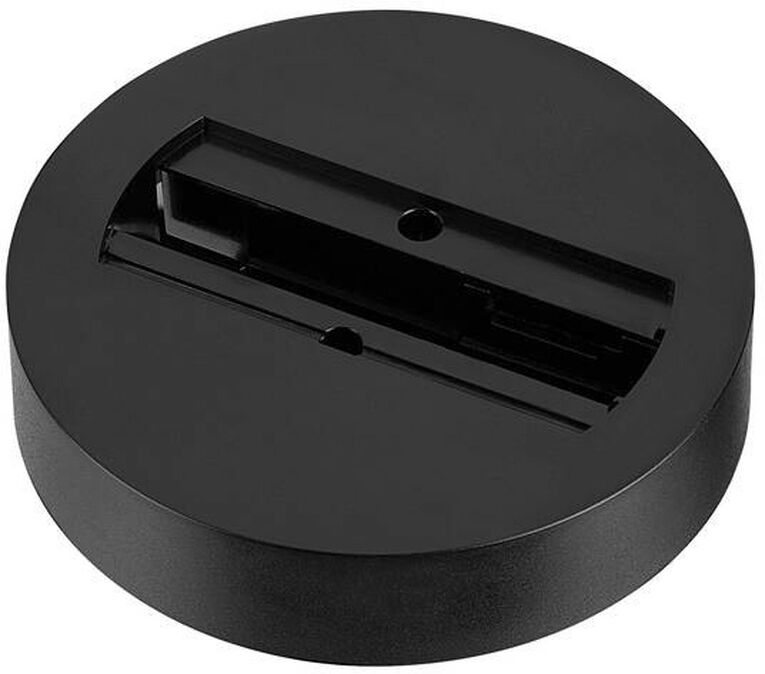 Slv Deckenrosette, Für 1-Phasen-Adapter, Schwarz - 1 Phasen Stromschienen 230v