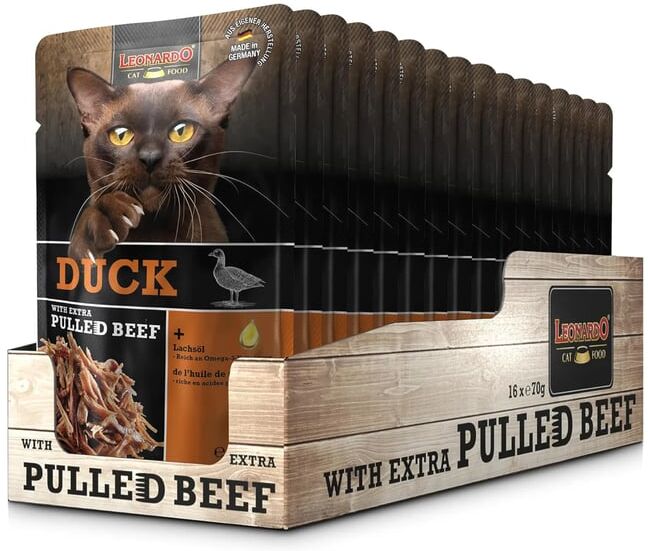 Leonardo Sobre Duck With Extra Pulled Beef 16 Uds 70g