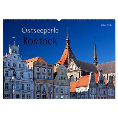 Ostseeperle Rostock (Wandkalender 2027 DIN A2 quer), CALVENDO Monatskalender