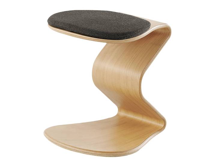 Tabouret myERCOLINO 30 x 36 x 33cm Gris/Anthracite