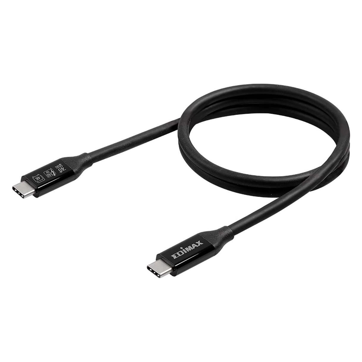 edimax USB C - USB C (0.50 m, USB 4, 240 W) (UC4-005TB)