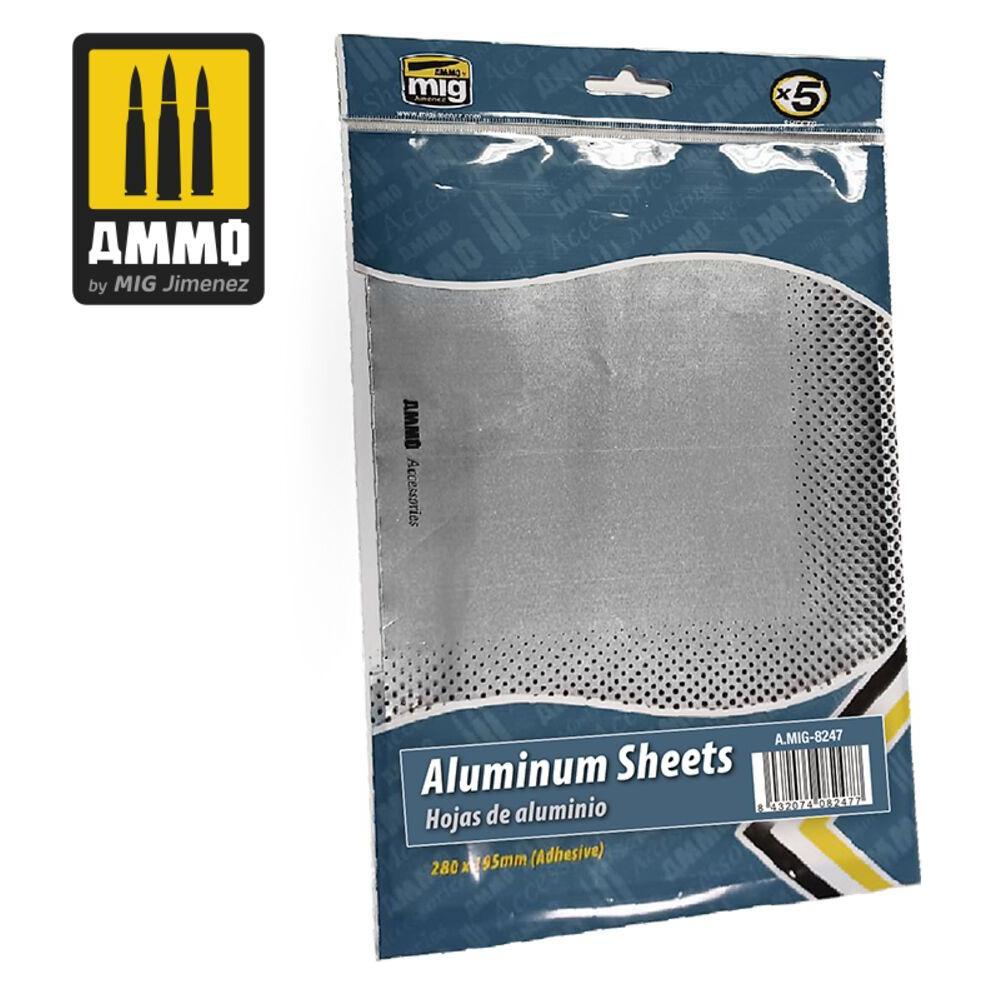 MIG Aluminium Sheets 280x195 Mma Adhesive 5 Pcs (A.MIG-8247)