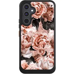 Nivocase Hülle für Samsung Galaxy A54 5G Handyhülle NIVOcore Case Schwarz Blume Rose Vintage (Samsung Galaxy A54 5G), Smartphone Hülle, Schwarz