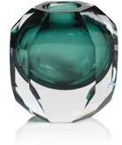 Zodax Albi Emerald Cut Glass Vase