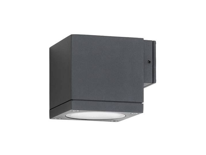 LCD Außenwandleuchte 5161, dimmbar, schwarz, Aluminium, Modern