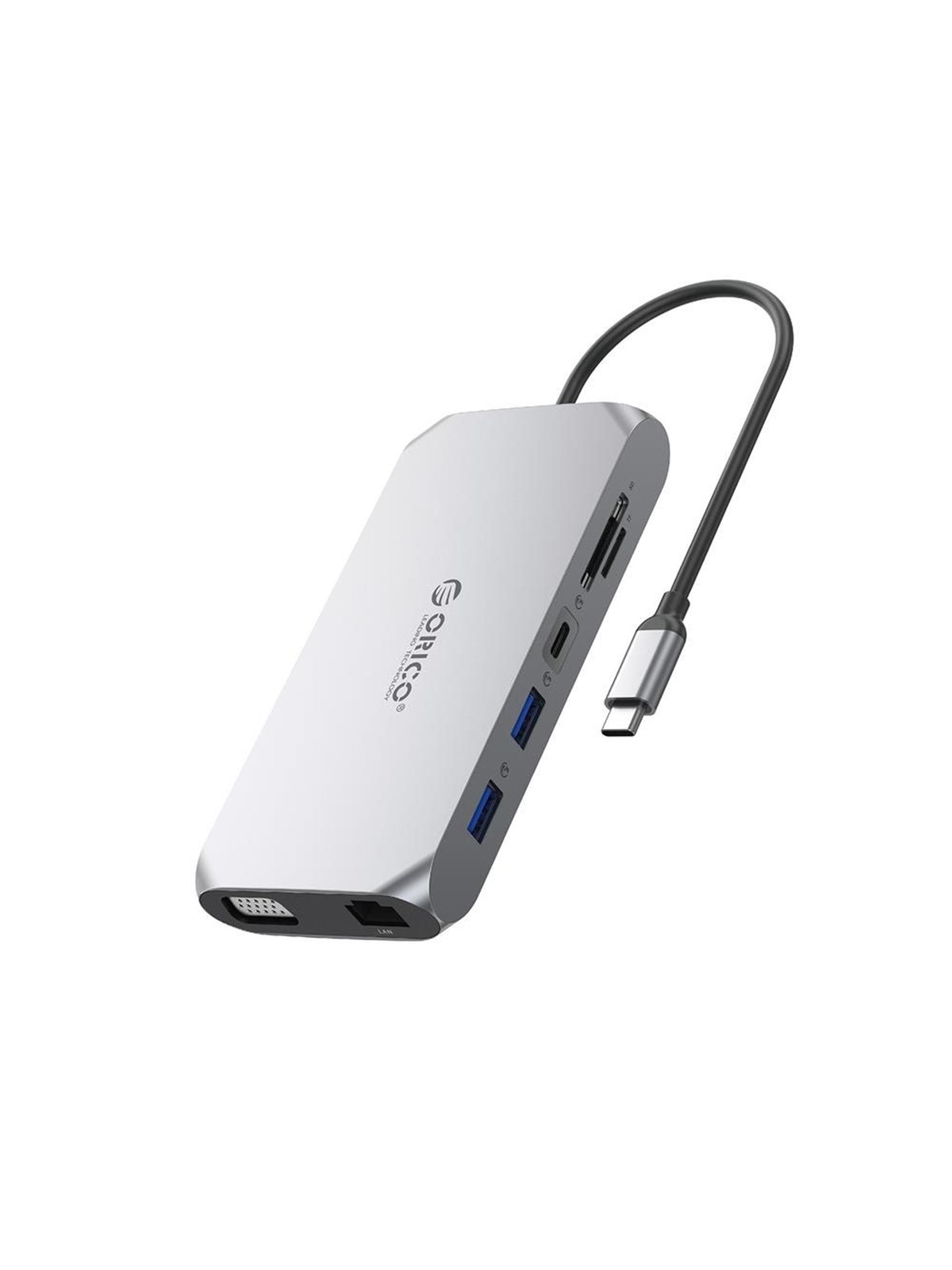 ORICO XCR 12in1 USB-C Docking Station USB-Hubs - USB 3.1 - 12 - Grau