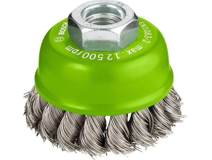 Brosse boisseau PRO Stainless Steel heavy\, 65 x 0\,35 mm\, filet