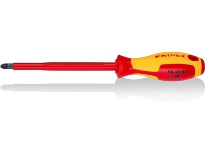 KNIPEX Schroevendraaier voor kruiskopschroeven Pozidriv, 98 25 03