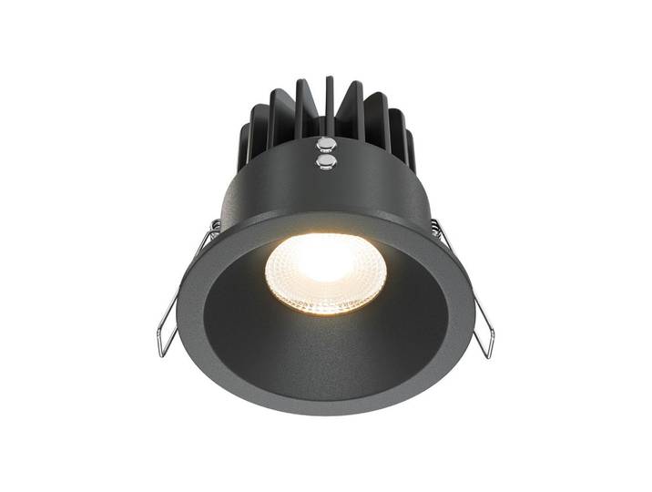 Maytoni Led-Spot, Schwarz, Metall, F, 8.5 cm, CE, gleichmässige Lichtverteilung, Lampen & Leuchten, Innenbeleuchtung, Spots & Strahler, Einbauspots