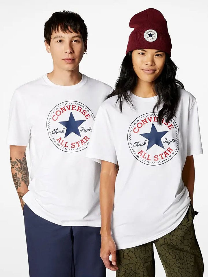 Converse Shirt "Chuck Patch" in Weiß - L