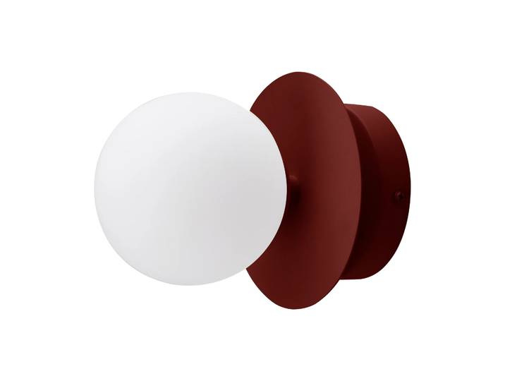 Globen Lighting Art-Déco-Wandleuchte, Deckenleuchte Rot-Weiß