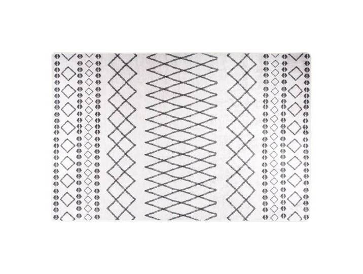 Tapis-Tapis de salon-Tapis Chambre lavable antidérapant 160x230 cm noir et blanc 725199