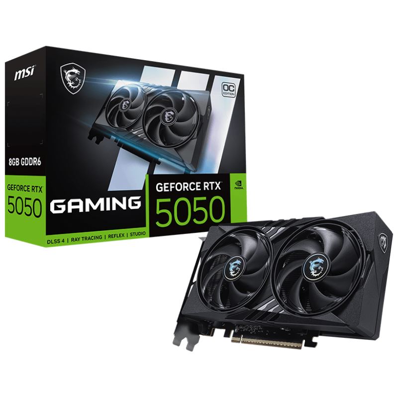 8GB MSI GeForce RTX 5050 Gaming OC 8G Aktiv PCIe 5.0 x16 (x8) (Retail)