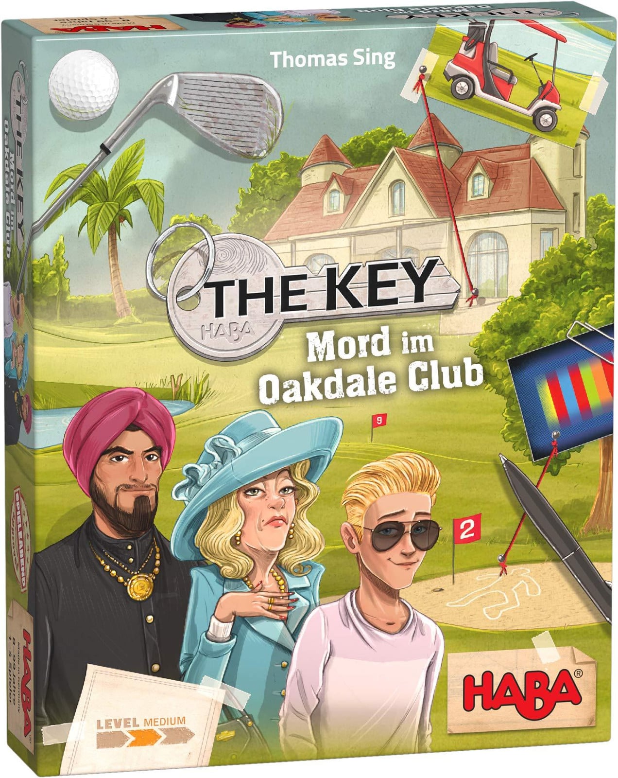 HABA The Key – Moord in de Oakdale Club, educatief bordspel voor 8 jaar en ouder