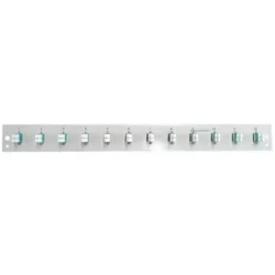 EFB Elektronik Bestückte Frontblende mit 12 x LC Duplex Kupplung grau, Netzwerkkabel