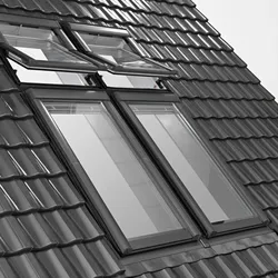 Roto Designo Mehrfach-Eindeckrahmen EDZ 134/098 Rx821A14 Größe 134/098, Ziegel/Pfanne, Alu Color: RAL-Farbe