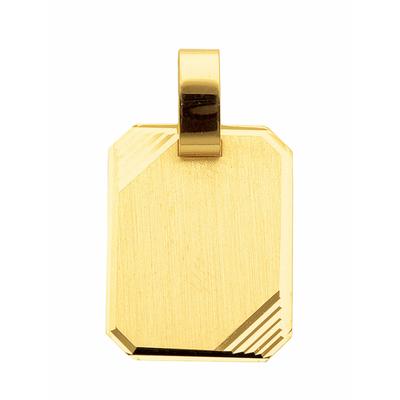 Kettenanhänger ADELIA´S "585 Gold Gravurplatte Anhänger", gold, Schmuckanhänger, Damen, Gold, Kettenanhänger, 585 Gold Goldschmuck für Damen