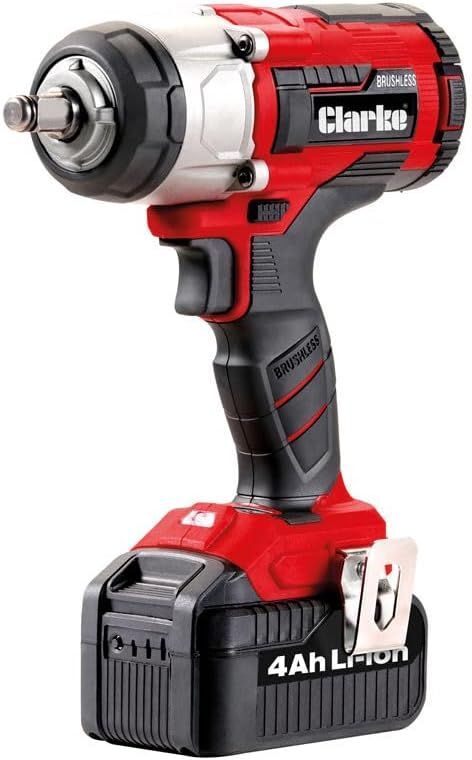 Clarke CIR184LIP 18V 1/2" Drive Impact Wrench – 400Nm, 2×4Ah Batteries & Charger