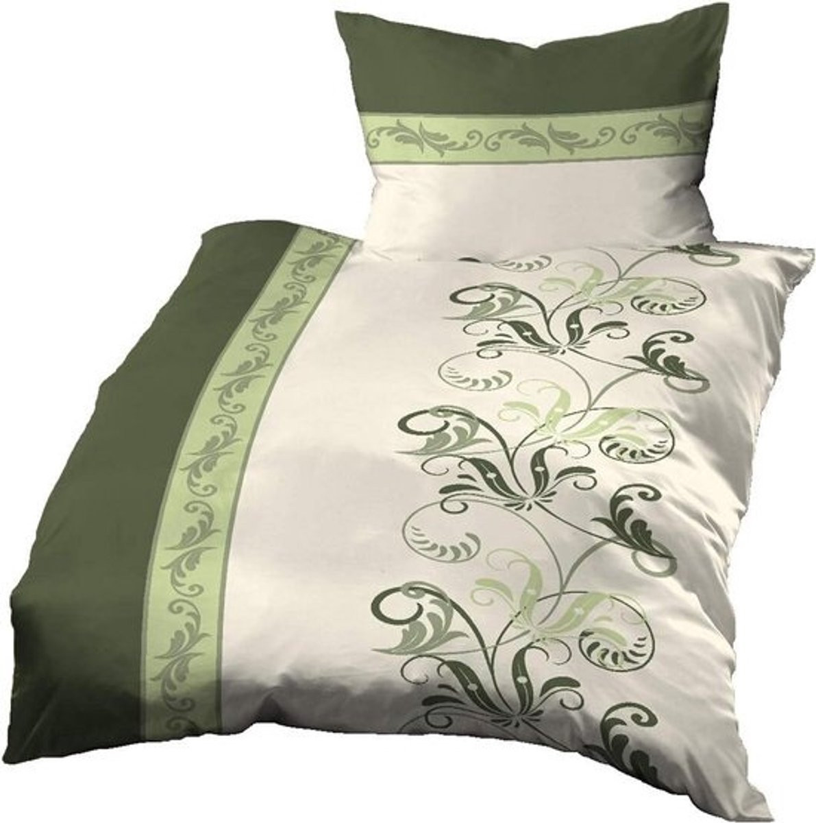 2-delige katoenen bedset met bloemenprint en wafellinnen, 140x200 cm + 70x90 cm