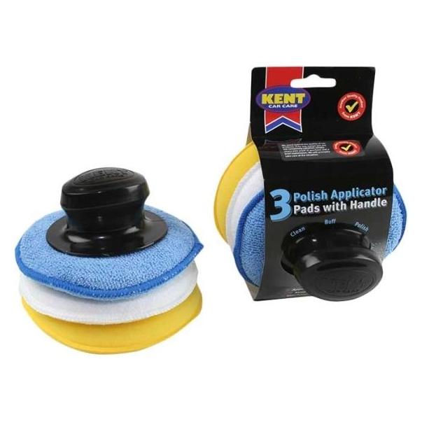 Konjac Sponge Kent polerrondel m. håndtag (Q9255)