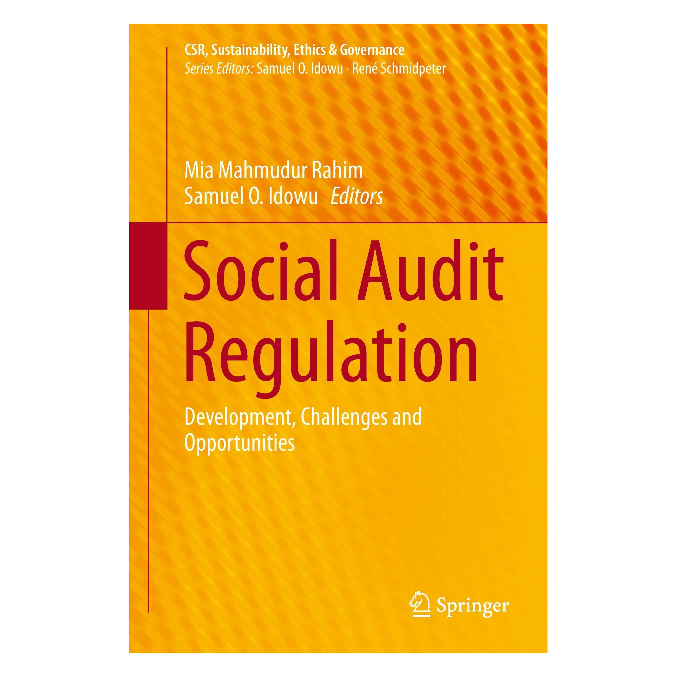 Springer Social Audit Regulation (Englisch, Hardcover, Mia Mahmudur Rahim, Samuel O. Idowu) (9783319158372)