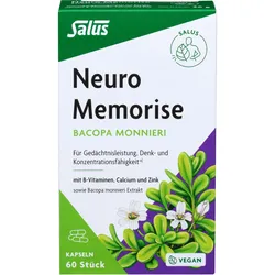 Neuro Memorise Bacopa Monnieri Salus 60 ST