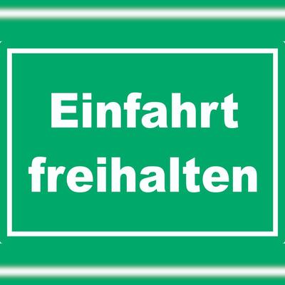 HB-Druck Einfahrt freihalten Aufkleber grün-weiß A3 (297x420mm)