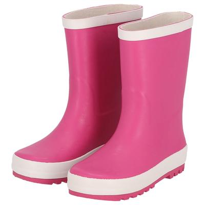 Gummistiefel XQ FOOTWEAR "KINDER STIEFEL", Mädchen, Gr. 23/24, pink (fuchsia), Obermaterial: 100% Gummi, unifarben, Schuhe Gummistiefel, Wasserdichte Regenstiefel mit herausnehmbarer Sohle