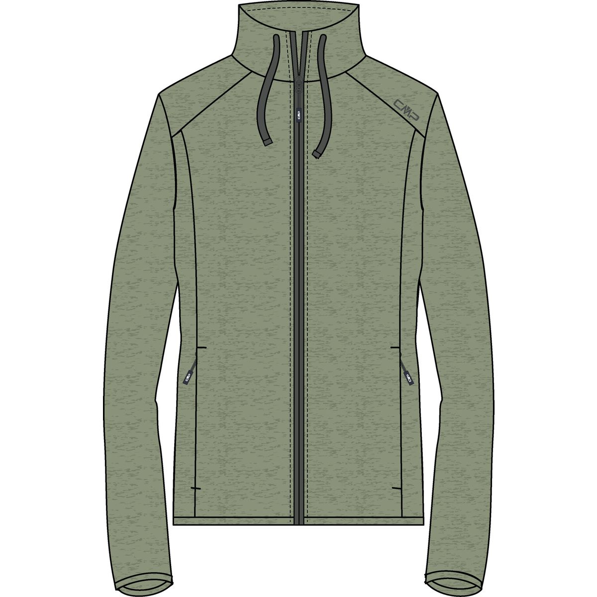 CMP Woman Jacket green tea mel. (E636) 42 36E2716-E636-42