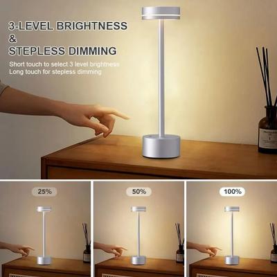 Uplifted Finds LED Ambient Table Lamp 3 Color Stepless Dimmable Touch Night Light For Cafe Bar Bedside Decor white